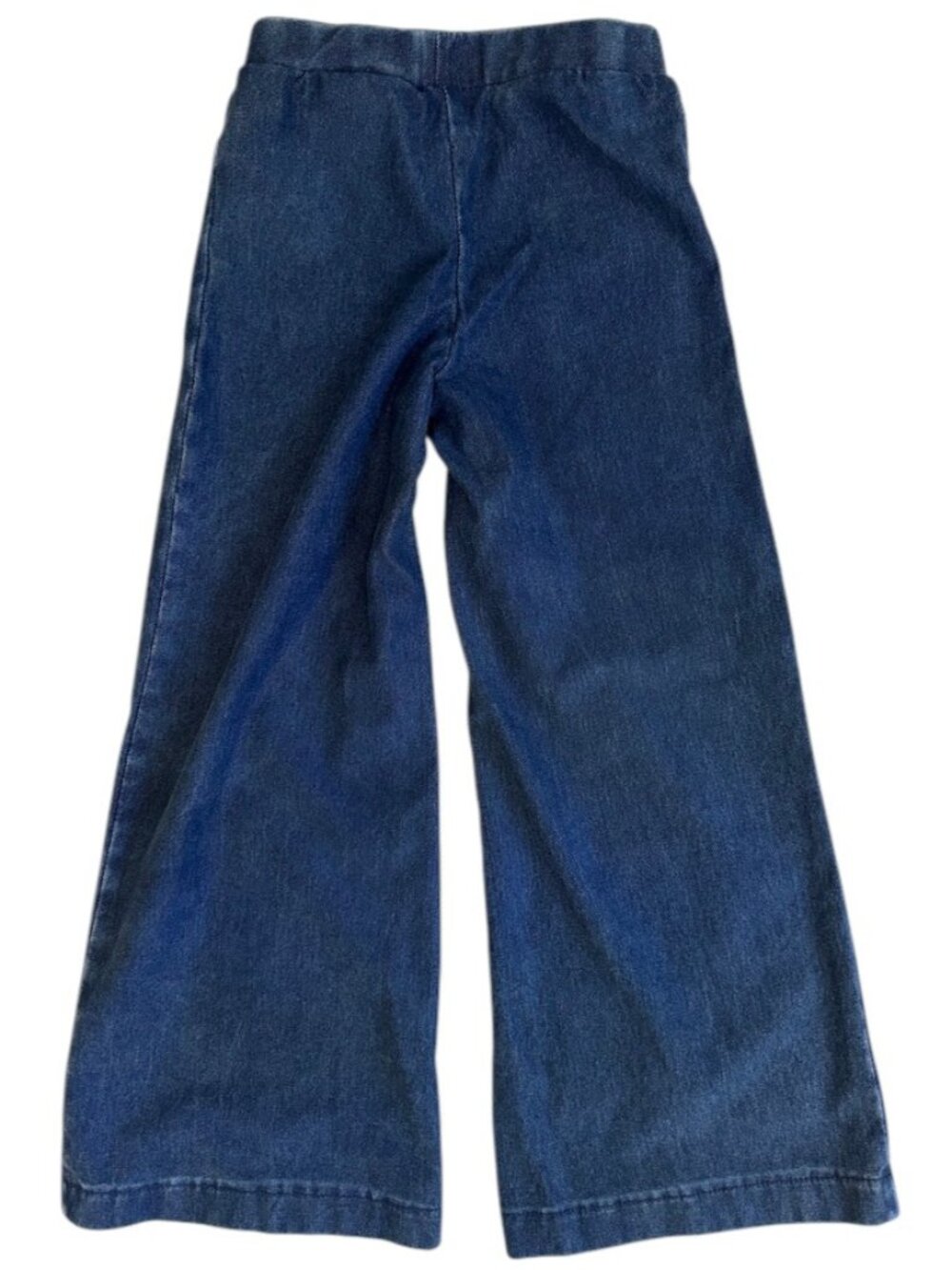 H&M Girls Denim Gold Heart Wide Leg Jeans Size 5T